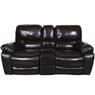 Go to store & view more images Three Posts Gracehill Leather Reclining Loveseat