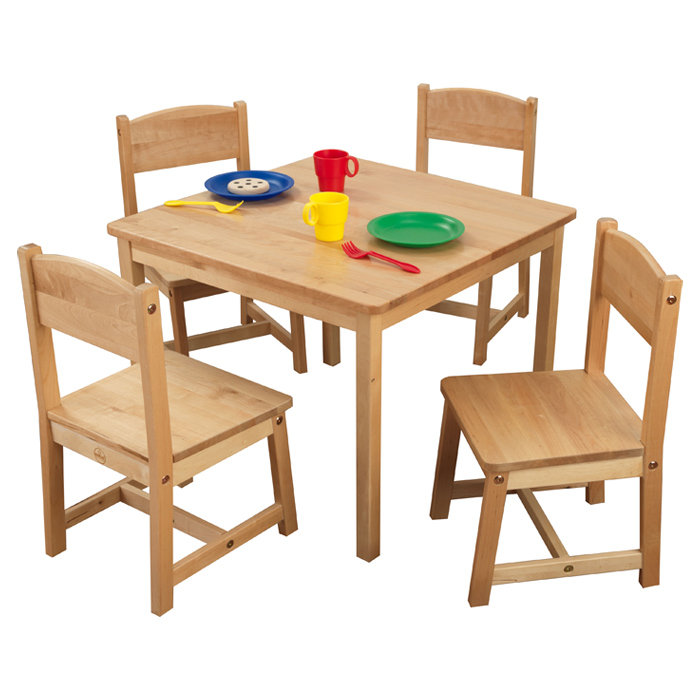 Farmhouse Kids 5 Piece Square Table and Chair Set & Reviews AllModern