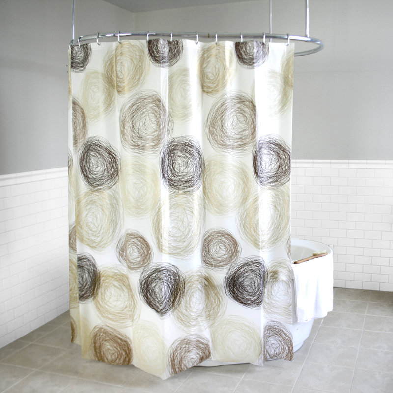 Ebern Designs Soren Peva 4g Coil Vinyl Single Shower Curtain Liner Wayfair