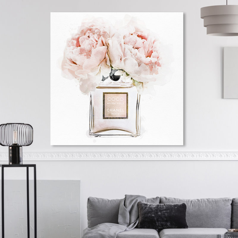 House Of Hampton Oliver Gal Dawn Morning Bouquet Peach Graphic