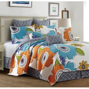 Bungalow Rose Zeledon 3d Pop Quilt Set Wayfair