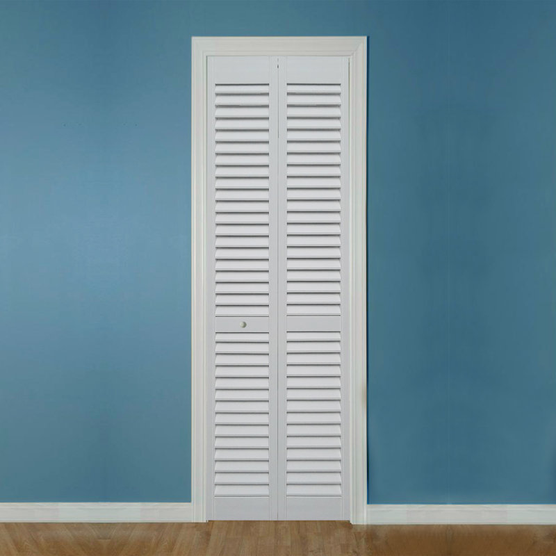 Azembla Louvered Pvc Vinyl Unfinished Bi Fold Door Wayfair