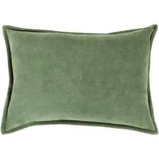 olive green velvet pillow cover