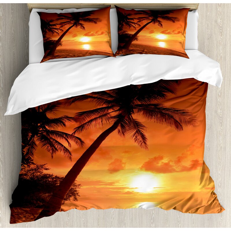 East Urban Home Tropical Duvet Cover Set Wayfair