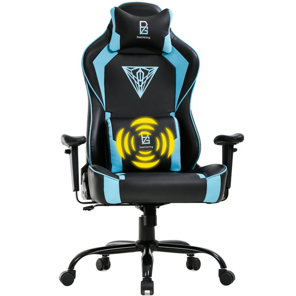 Bestoffice Pc Gaming Chair Big And Tall Office Chair 400lb Wide Seat Ergonomic Racing Desk Chair High Back Rolling Swivel Adjustable Massage Computer Chair With Lumbar Support Armrest Headrest Game Chair