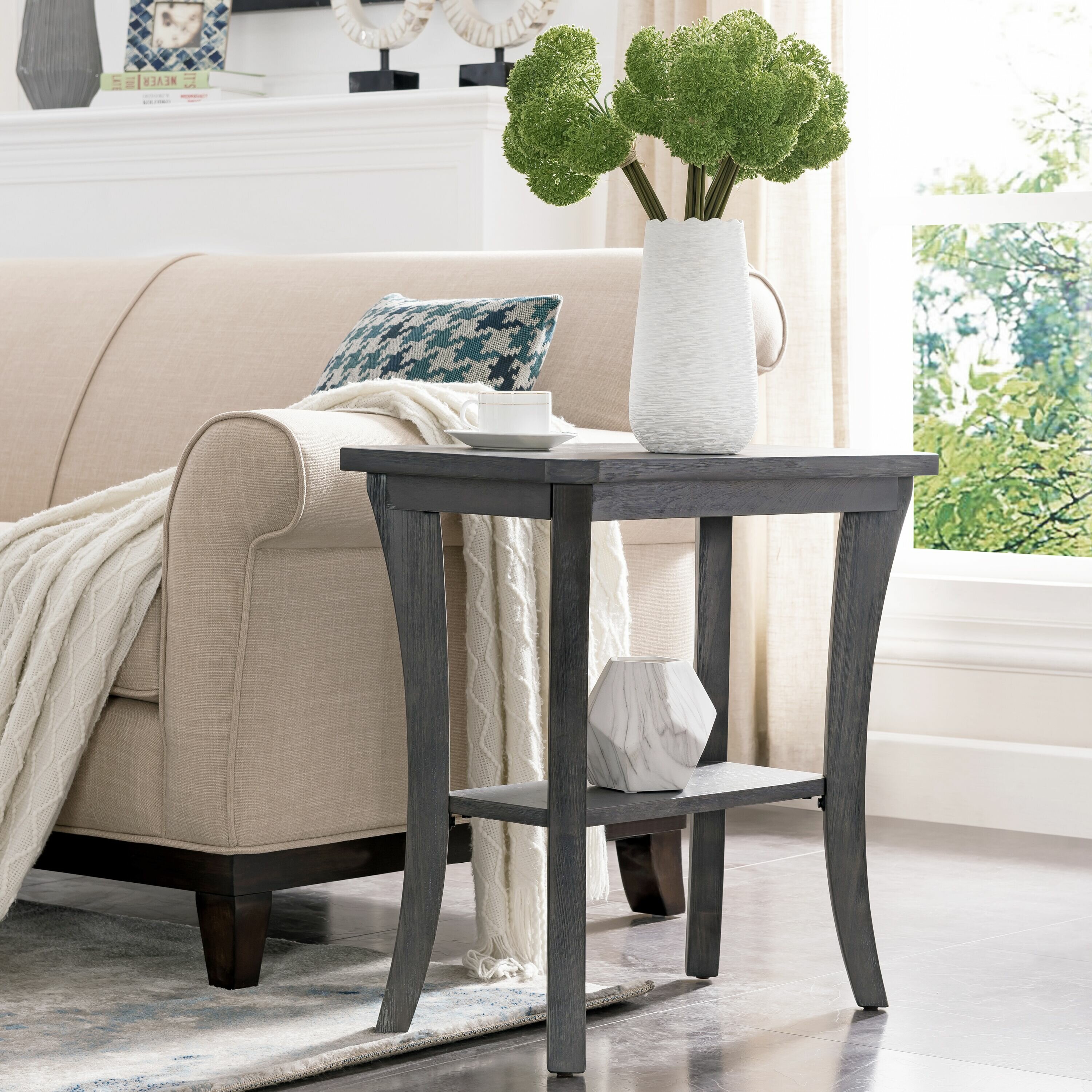 wayfair gray end tables