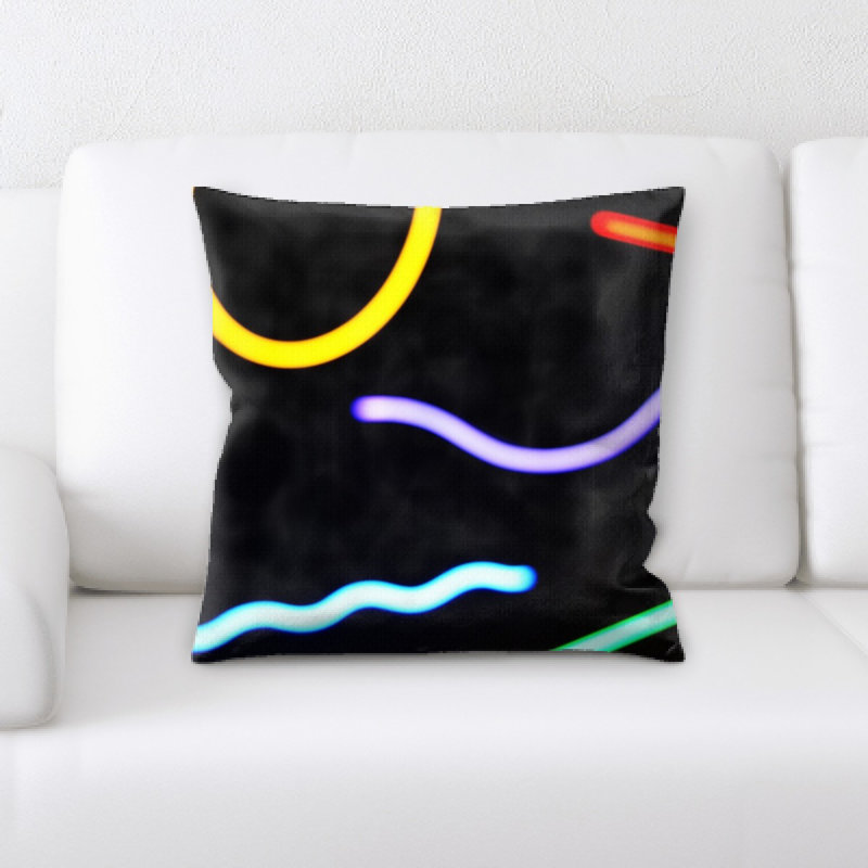 Ebern Designs Brenner Sharp Colors Throw Pillow Wayfair