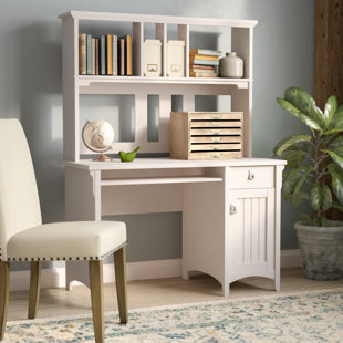 Go to store & view more images Ottman Solid Wood Computer Desk with Hutch by Lark Manor