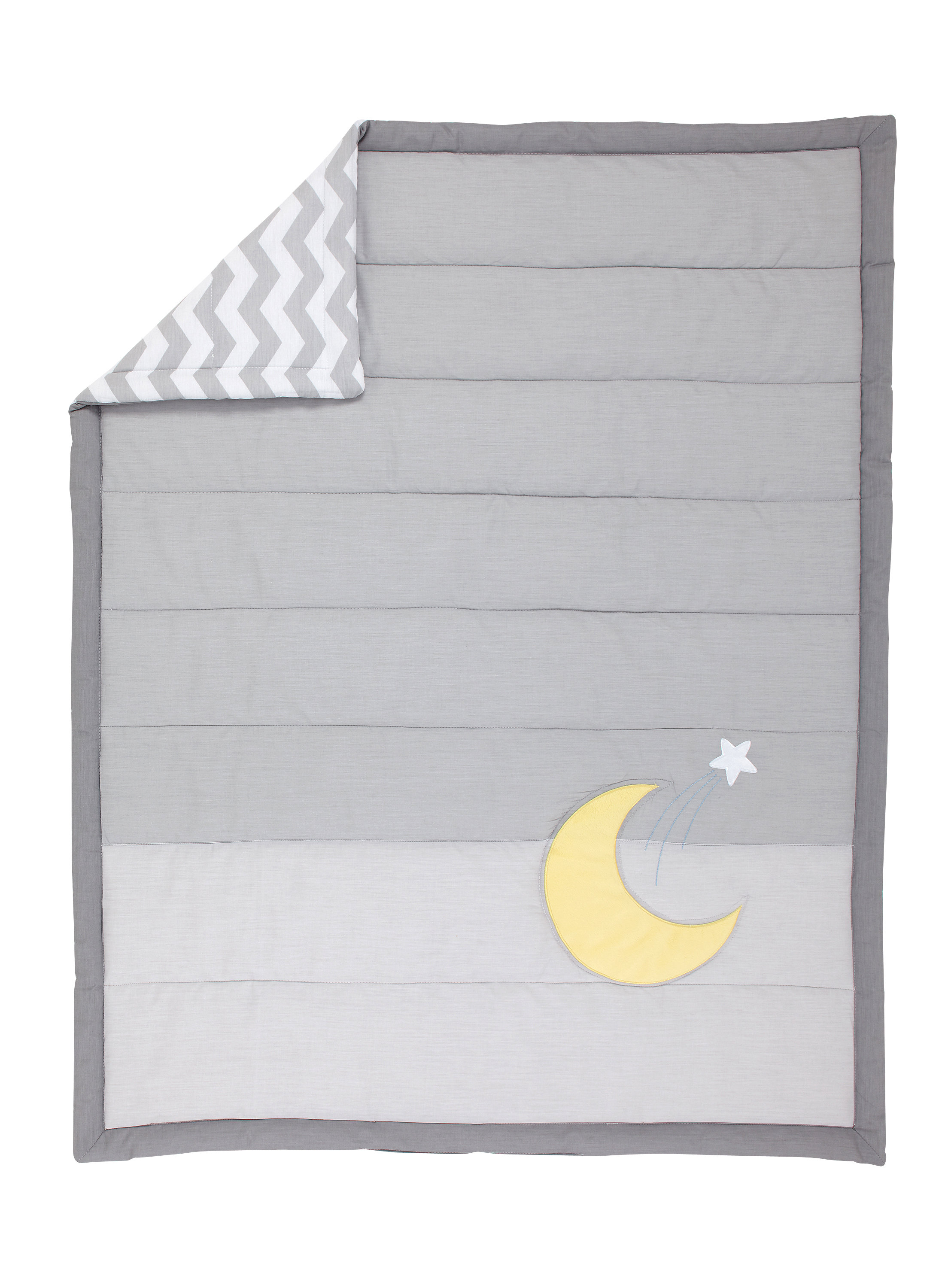 moon and stars baby comforter
