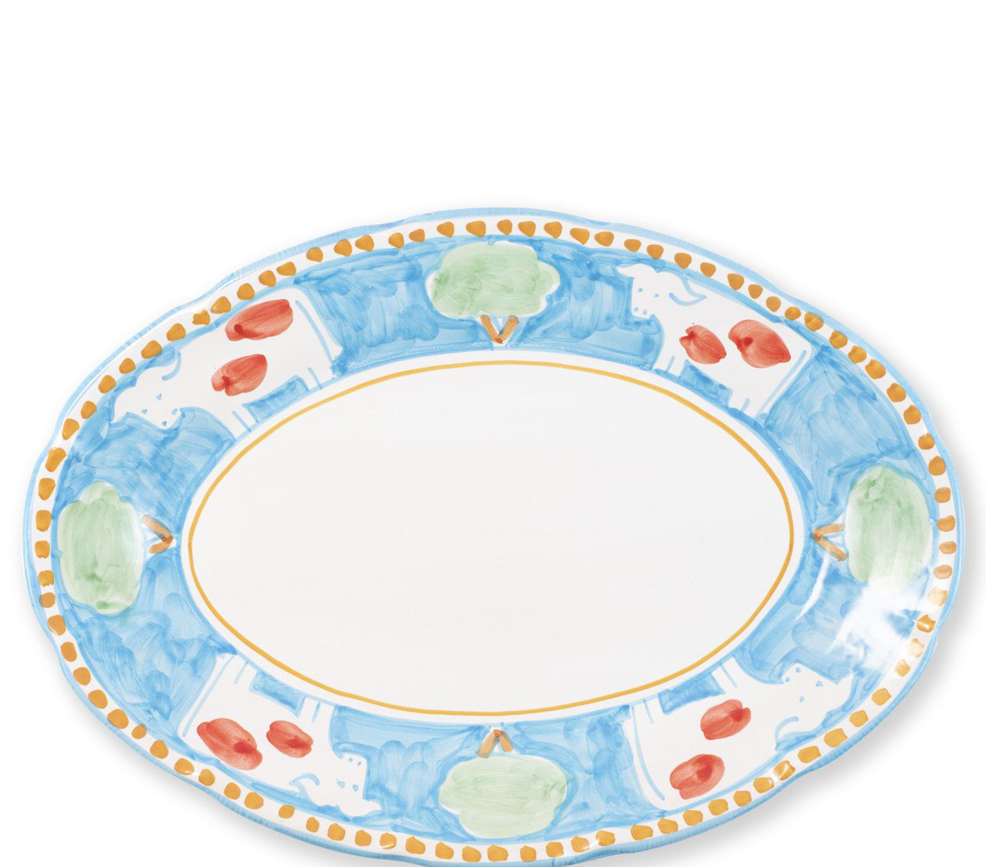 Vietri Campagna Mucca Oval Platter Wayfair