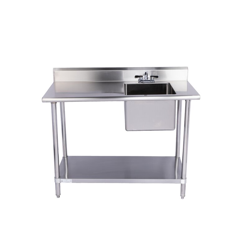 Restaurant Supply Depot Table 60 X 24 Freestanding Bar Sink With
