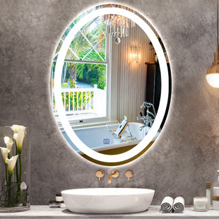 show original title Details about   Modern bathroom mirror made to measure frame with 73 led lighted 