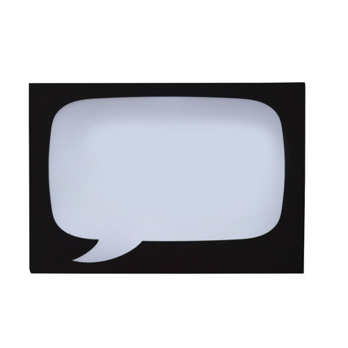 Large Speech Bubble LED Light Up Board Sign Wall Dcor Symple Stuff