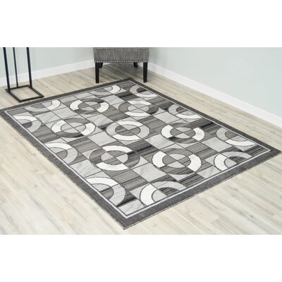 Dereon Power Loom Gray Rug Brayden Studio®