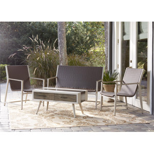 4-Sitzer Loungemöbel-Set Delao Mid-Century von ..