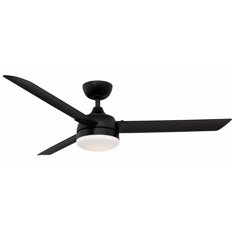 Fanimation 56 Xeno Wet 3 Blade Outdoor Led Standard Ceiling Fan With Remote Control And Light Kit Included Reviews Wayfair