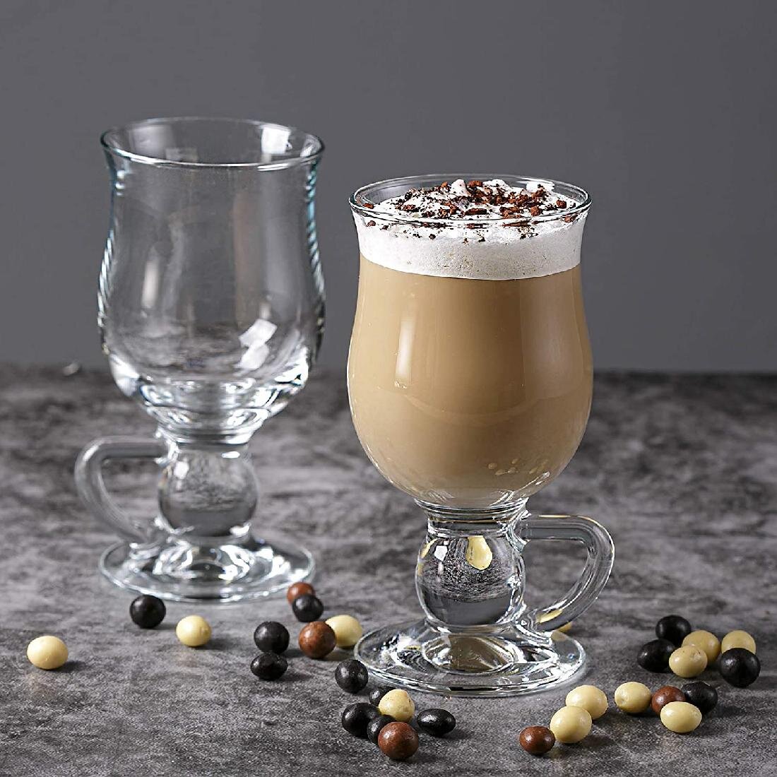 12pc Libbeys Irish Coffee Hot Chocolate Coffee Glasses 24cl/240ml NEW