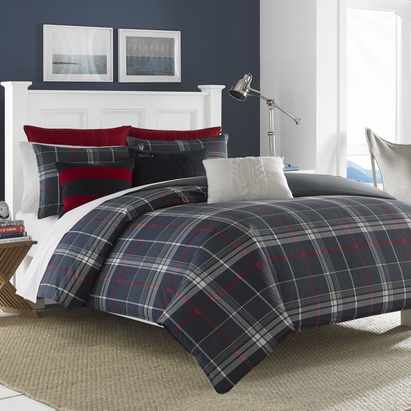 Nautica Booker Reversible Duvet Cover Set Reviews Wayfair