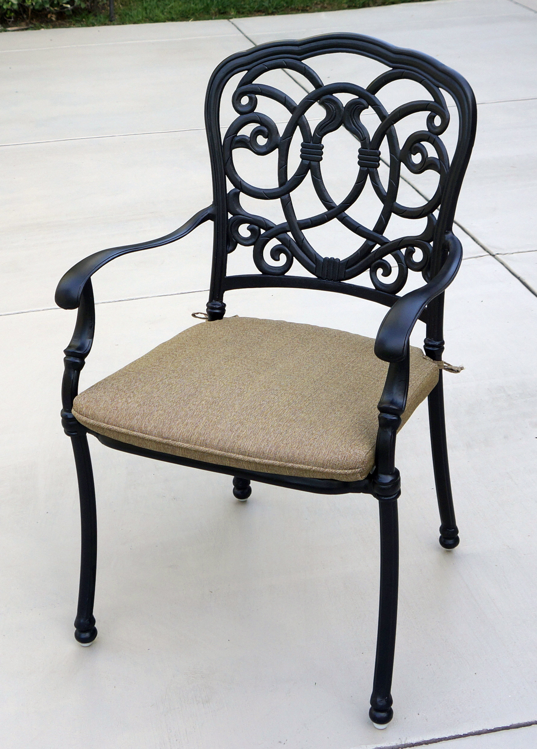fleur de lis living patio furniture on Fleur De Lis Living Battista Stacking Patio Dining Chair With Cushion Wayfair
