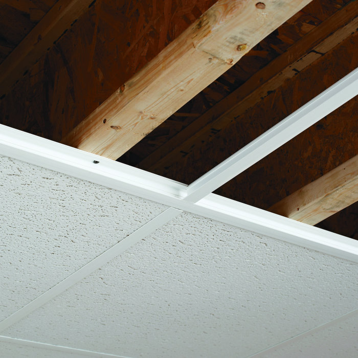 Ceilingmax Vinyl Surface Mount Ceiling Grid Kit In Cracked Copper