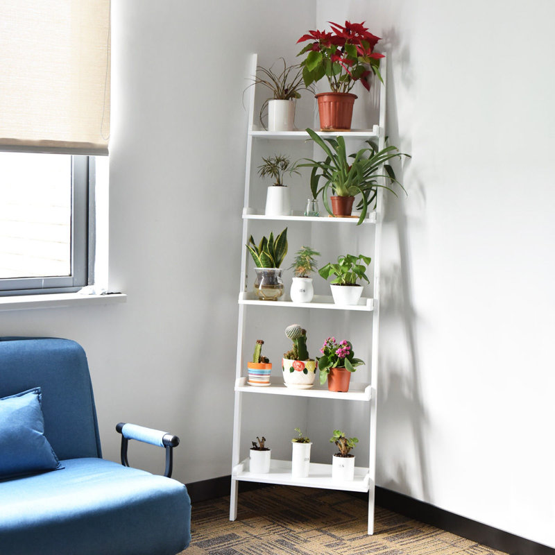 Red Barrel Studio Toughkenamon 74 8 H X 22 W Ladder Bookcase Wayfair