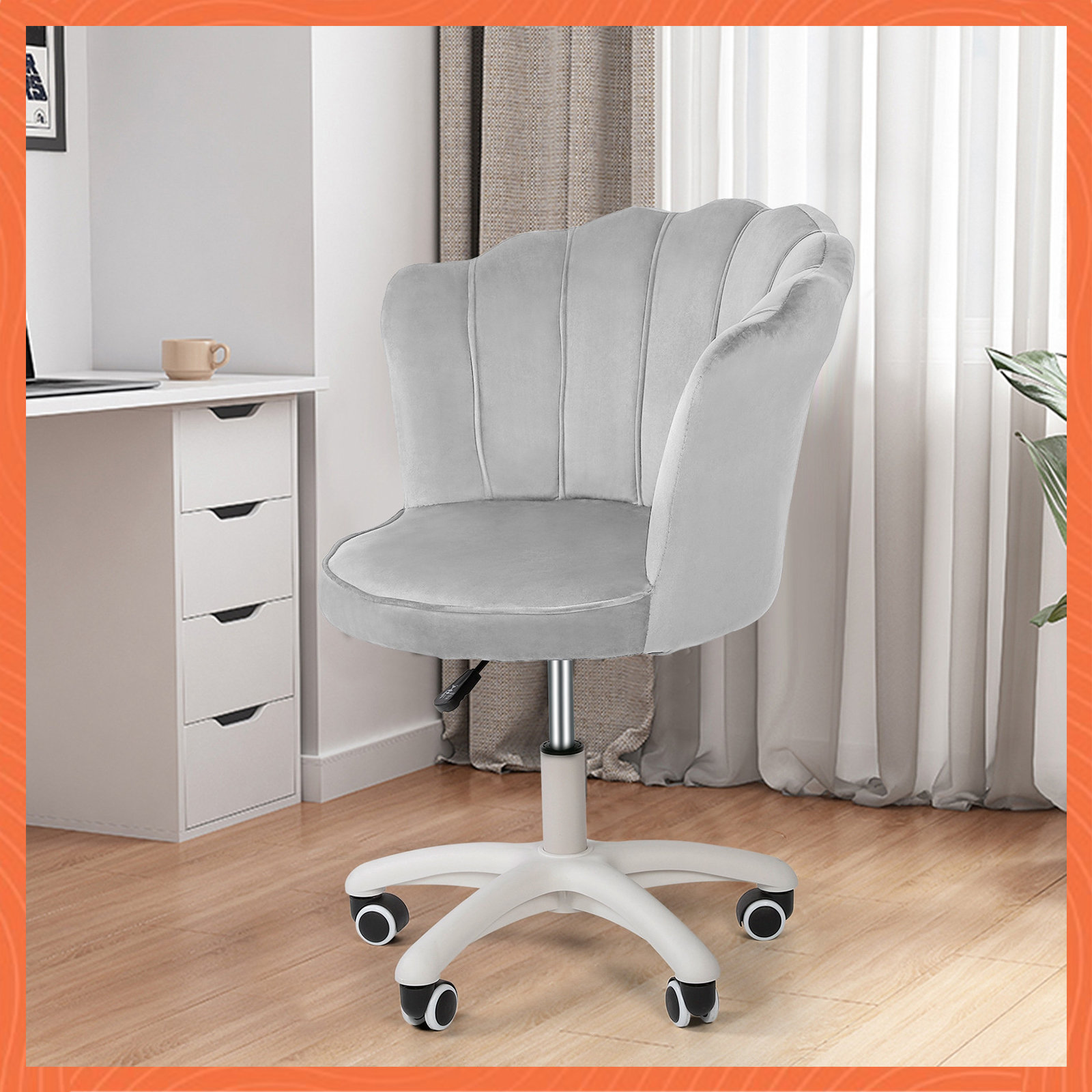 Mercer41 Gedeus Velvet Task Chair Wayfair