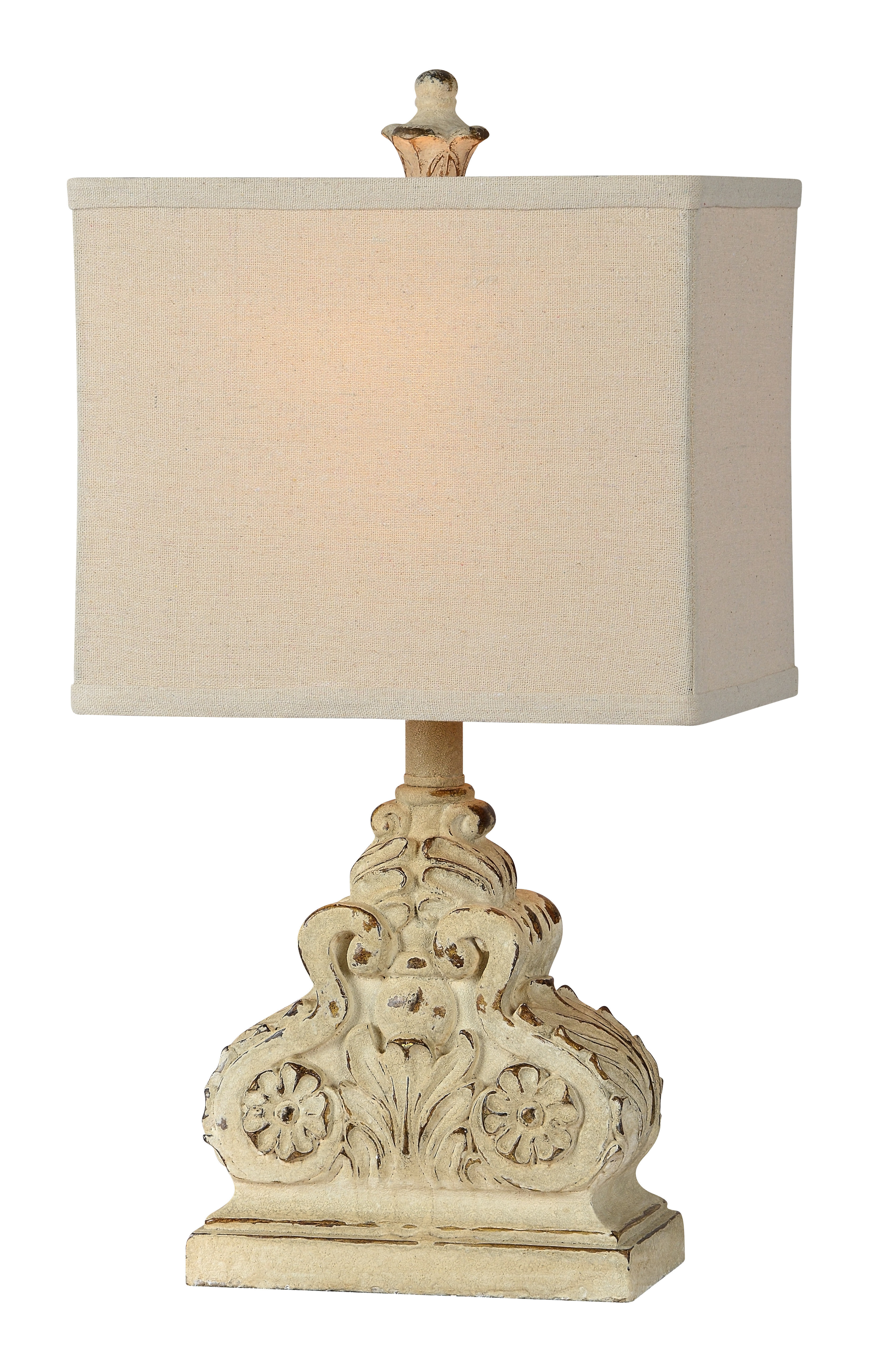 Ophelia Co Burch 21 Cream Table Lamp Wayfair