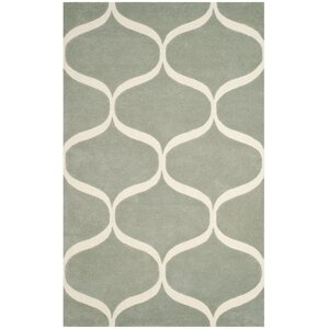 Martins Hand-Tufted Gray/Ivory Area Rug