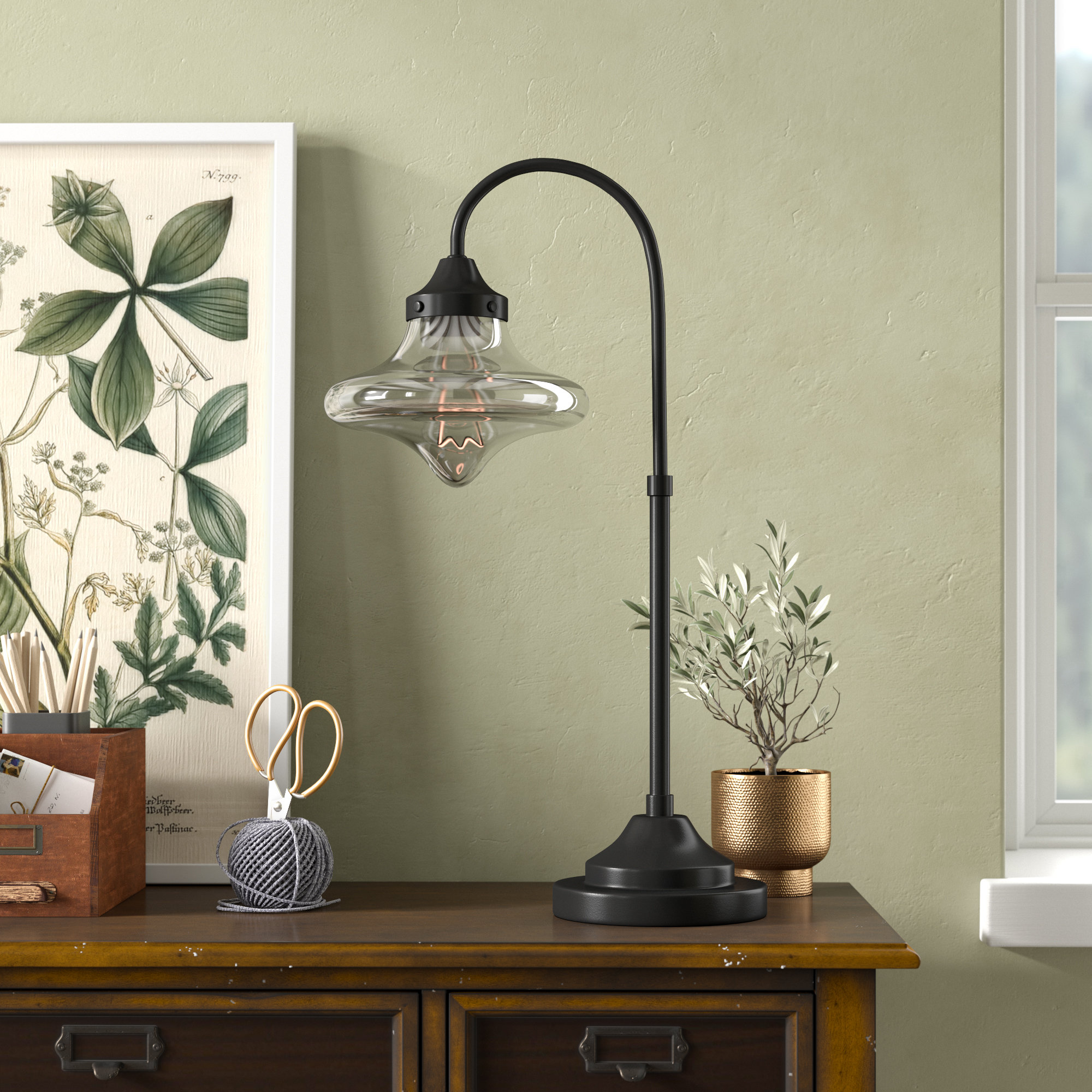 arched desk lamp