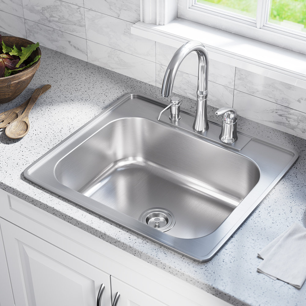 Stainless Steel 25 X 22 Drop In Kitchen Sink