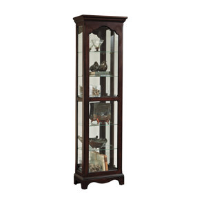 Bankhead Lighted Curio Cabinet by Thre..