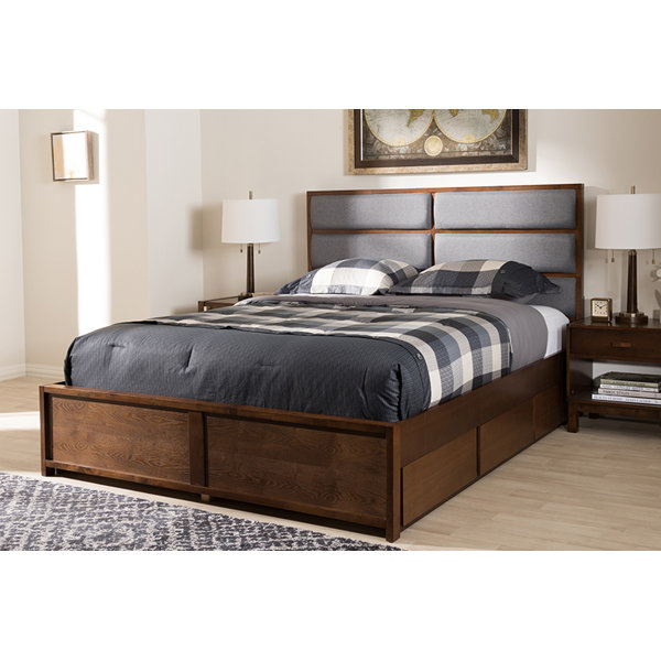 Red Barrel Studio Pine Lake Upholstered Storage Platform ...