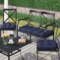 three piece wicker cushion set