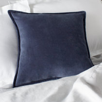 blue and white throw pillow covers