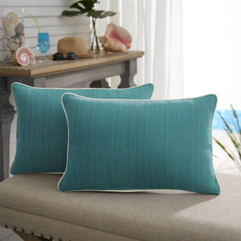 Bay Isle Home Shorehaven Indoor Outdoor Sunbrella Floor Pillow Wayfair