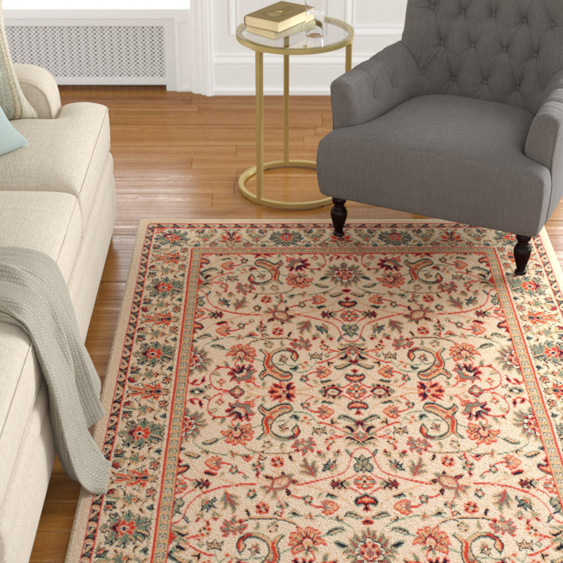 Astoria Grand Kuhn Western Style Cream Cream Indoor Outdoor Area Rug Reviews Wayfair