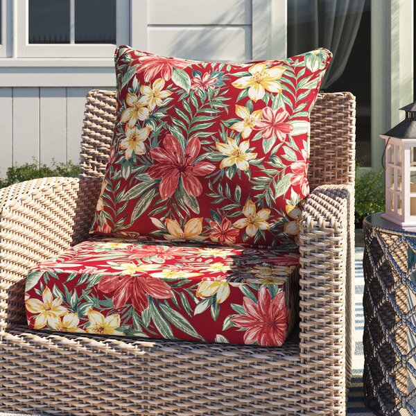 Bayou Breeze Tropical Outdoor Lounge Chair Cushion & Reviews | Wayfair