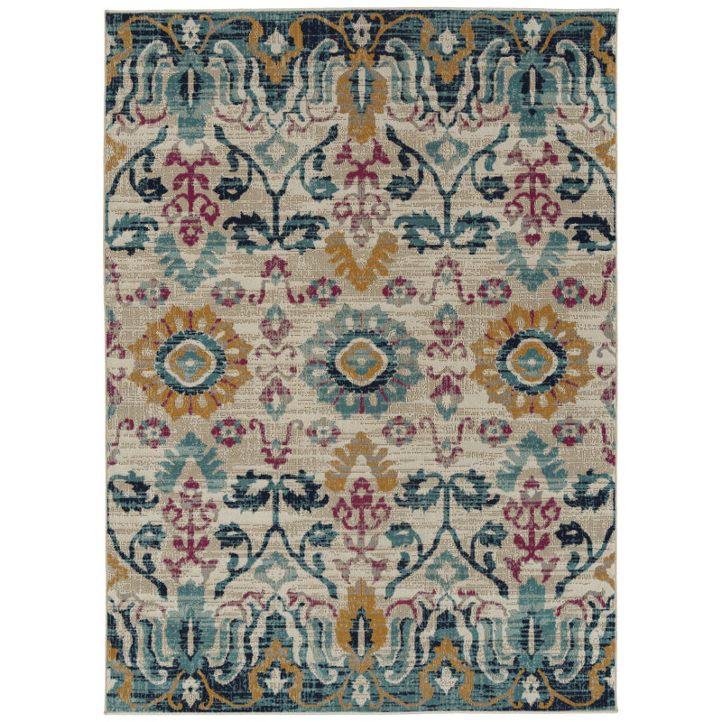 Bungalow Rose Atherton Ikat Indoor Outdoor Area Rug Reviews Wayfair