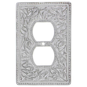 Antique Gold Vicenza Designs Wpj7001 San Michele Wall Plate With Jumbo Outlet Opening Wall Plates