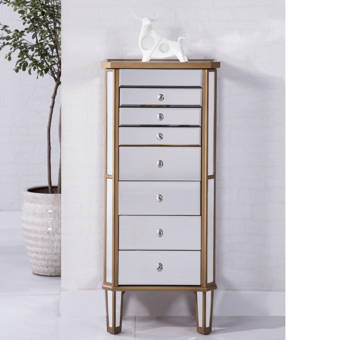 Moreau Over The Door Jewelry Armoire With Mirror Joss Main