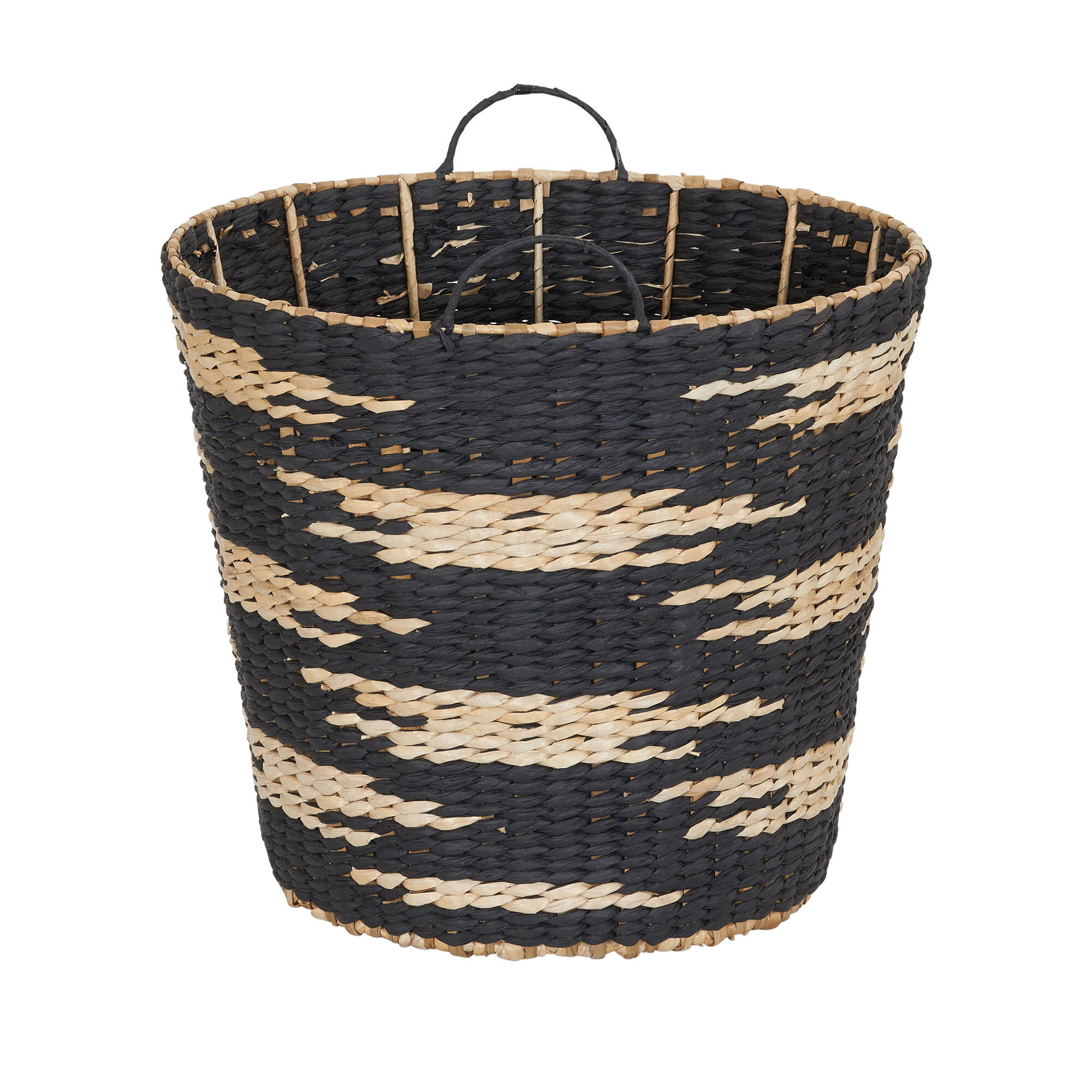 Strong Oval Knitting Basket Fern Rattan L 35 x W 25 x H 20cm Wicker Storage 