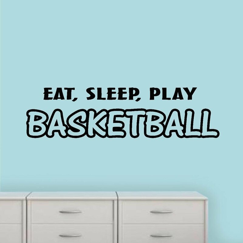 Winston Porter Donegore Eat Sleep Play Basketball Wall Decal Wayfair