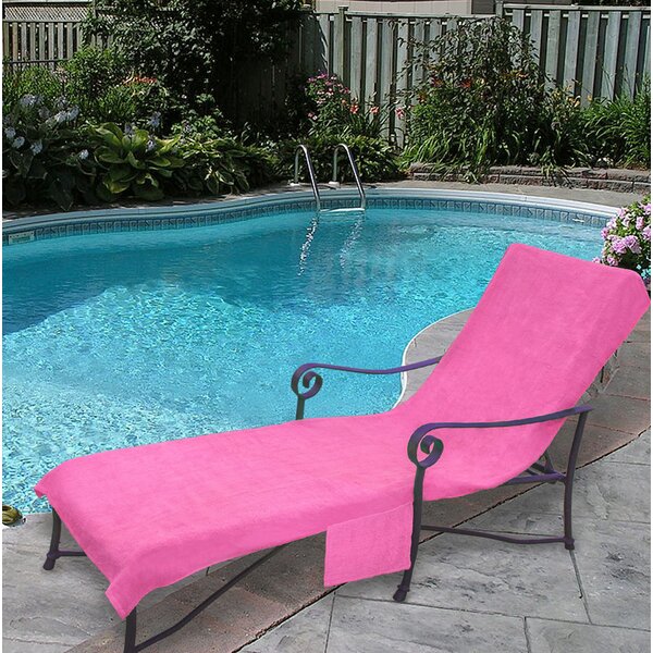 Pool Side Chaise Beach Pool Sun Lounge Lawn Patio Chair Cover w/ Pocket 4 Colors 
