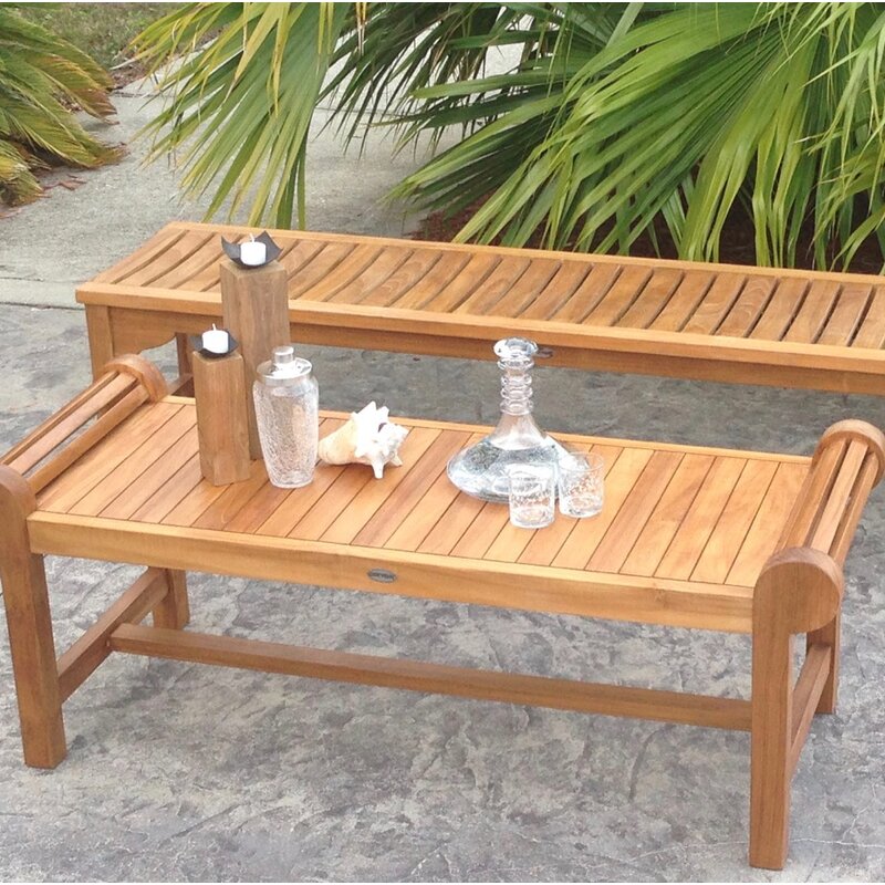 Bay Isle Home Ingrid Teak Picnic Bench Wayfair