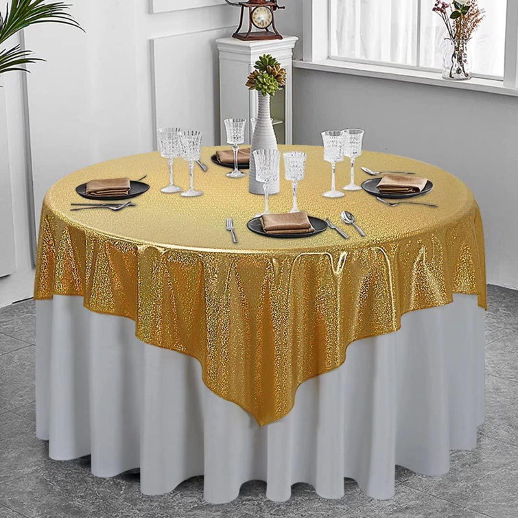 Glitter Sequin Tablecloth Table Cloth Cover Overlay Wedding Event Banquet Party 