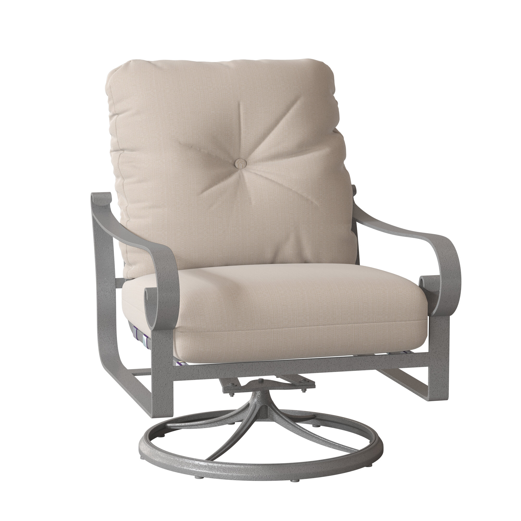 Woodard Belden Swivel Patio Dining Armchair Perigold