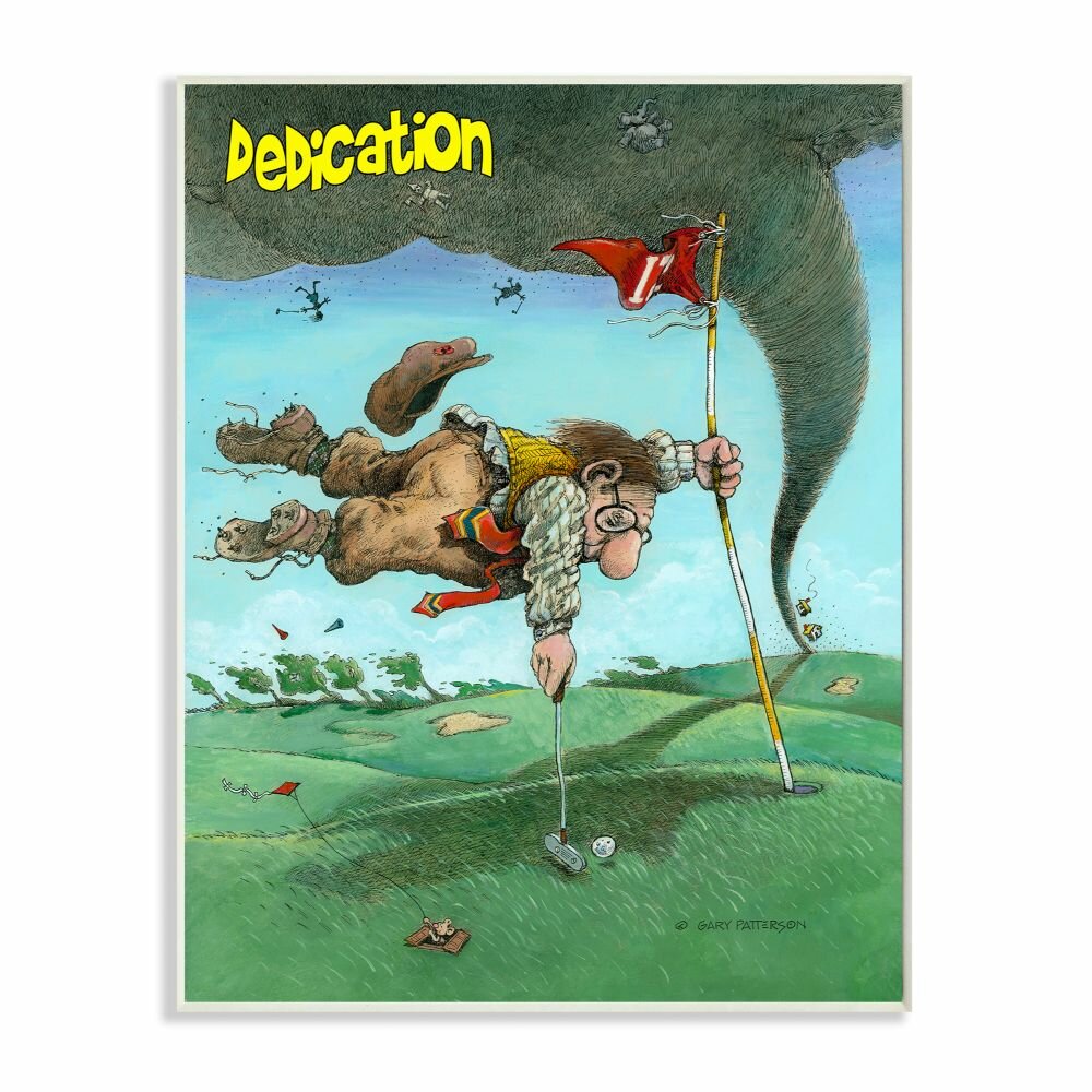 Red Barrel Studio® Dedication Funny Golf Cartoon Sports Design by Gary  Patterson - Drawing Print | Wayfair
