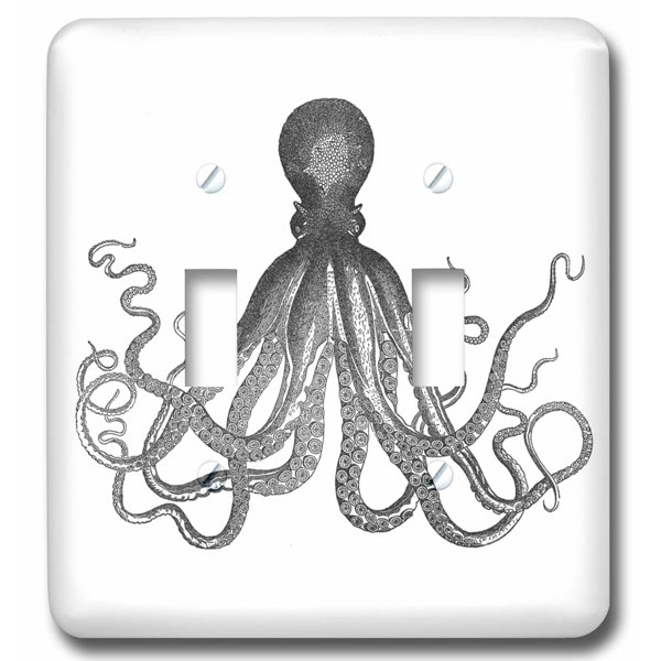 3drose Lord Bodner Kraken Cthulu Nautical Underwater Sea Giant Squid 2 Gang Toggle Light Switch Wall Plate Wayfair