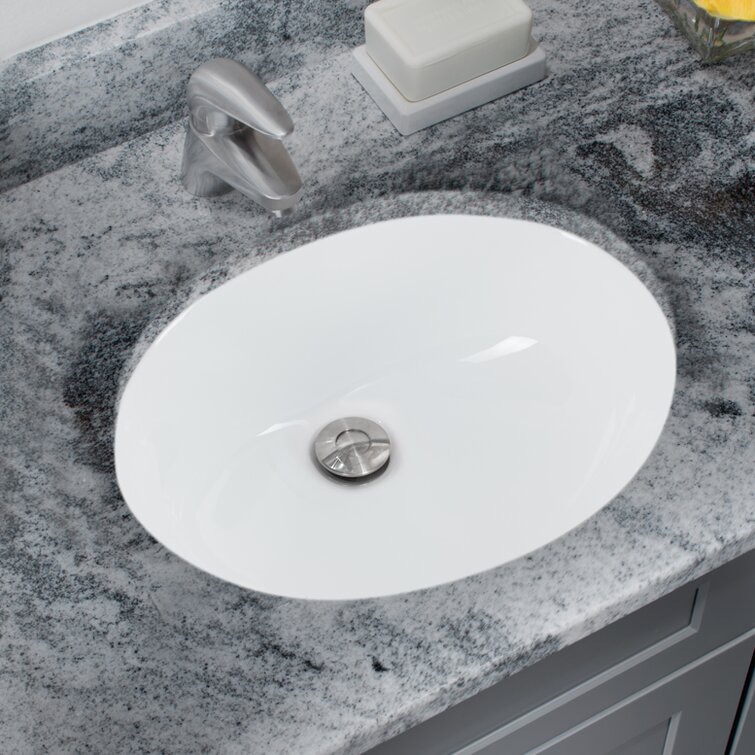 Soleil Oval Undermount Bathroom Sink With Overflow Reviews Wayfair