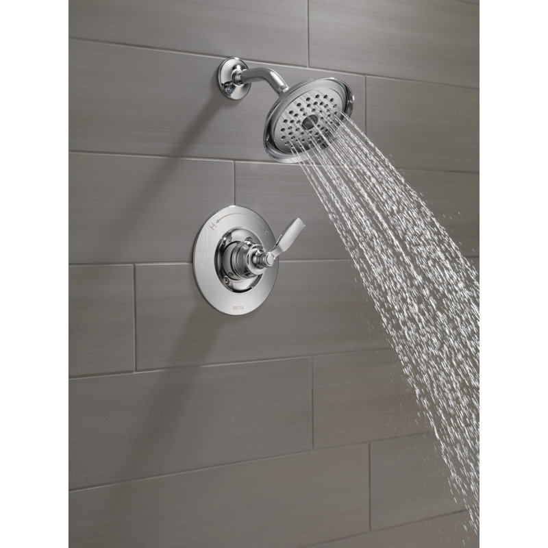 T14232 Ss Rb Delta Woodhurst Diverter Shower Faucet With Trim And